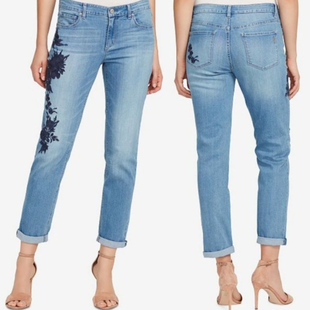 Vintage America Gratia Embroidered Bestie Jeans